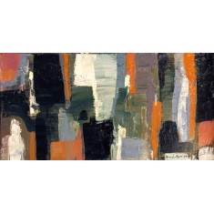 Arsalan Naqvi, 12 x 24 Inch, Acrylic on Canvas, Abstract Painting, AC-ARN-127